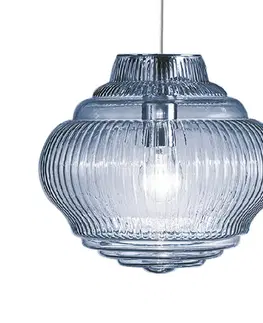 Závěsná světla Ailati Závěsná lampa Bonnie 130 cm světle modrá