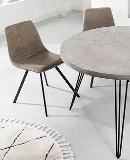 Jídelní stoly LuxD Designový jídelní stůl Shayla 80 cm šedé mango