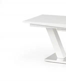 Jídelní stoly HALMAR Rozkládací jídelní stůl Visa bílý