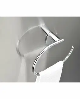 Koupelnový nábytek METAFORM ZE006 Zero držák ručníků otevřený, stříbrná