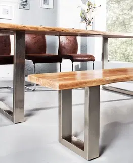 Lavice do jídelny LuxD Designová lavice Massive 160 cm Akácie