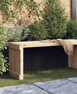Zahradní lavice Zahradní lavice rozšiřitelná 212,5x40,5x45 cm masivní borovice