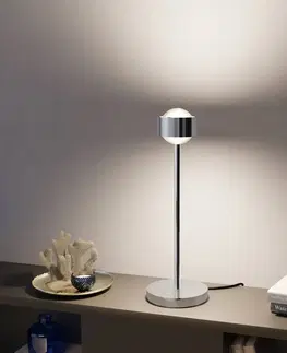 Stolní lampy Top Light Puk! 80 Eye Table LED, matné čočky, chrom
