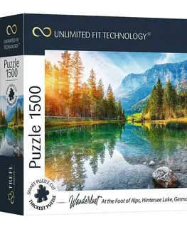 Hračky puzzle TREFL - Prime puzzle 1500 UFT - Toulky: Na úpatí Alp, jezero Hintersee, Německo