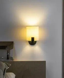 Moderní nástěnná svítidla FARO NILA nástěnné svítidlo s čtecí lampičkou, černá a bílá