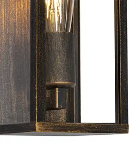 Venkovni nastenne svetlo Vintage nástěnné svítidlo starožitné zlaté 26 cm IP44 - Charlois