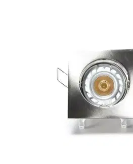 24V Light Impressions Kapego stropní vestavné svítidlo 12V AC/DC GU5.3 / MR16 1x max. 50,00 W 82 mm stříbrná 449212