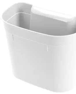 Úložné boxy Závěsný plastový koš Flynn, 21 x 28 x 17 cm, bílá