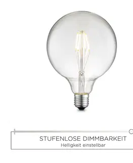LED žárovky JUST LIGHT LEUCHTEN DIRECT LED Filament Globe, 4W E27, průměr 125mm 3000K DIM 08459 LD 08459
