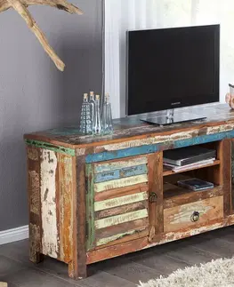 TV stolky TV stolek IOKASTE Dekorhome Recyklované dřevo