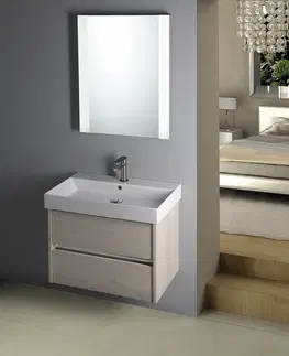 Koupelnový nábytek SAPHO NIRONA umyvadlová skříňka 57x51,5x43 cm, dub Mocca NR060-1212