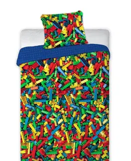 Dětské povlečení Faro Dětské bavlněné povlečení LEGO 140x200 cm