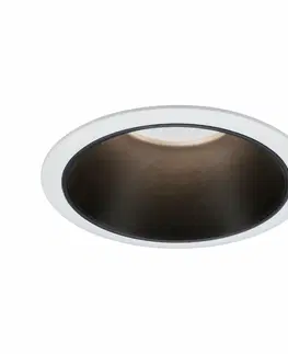 Bodovky do podhledu na 230V PAULMANN Vestavné svítidlo LED Cole 6,5W bílá/černá mat 3-krokové-stmívatelné 2700K teplá bílá 934.01