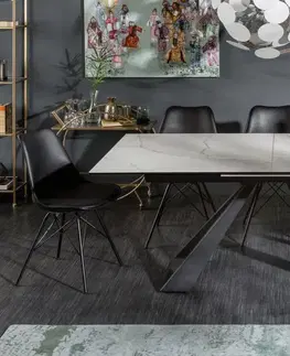 Jídelní stoly LuxD Keramický jídelní stůl Kody 180-230 cm vzor mramor