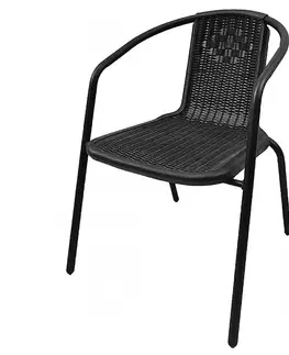 Zahradní židle a křesla Kontrast Zahradní židle LORETTO černá