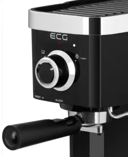 Automatické kávovary ECG ESP 20301 Black pákový kávovar, 1,25 l, černá