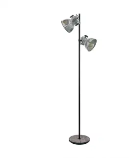 Industriální stojací lampy EGLO Stojací svítidlo BARNSTAPLE 49722