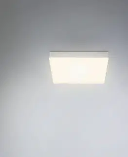 Stropní svítidla Briloner Stropní svítidlo LED Flame, 21,2 x 21,2 cm, stříbrné