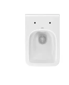 WC sedátka DEANTE Podomítkový rám, pro závěsné WC mísy + SLIM tlačítko bílé + WC CERSANIT CLEANON COMO + SEDÁTKO CST_WC01 A51P CO1