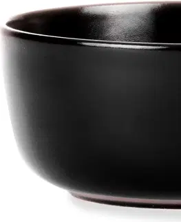 Talíře Konsimo Jídelní sada talířů pro 6 osob VICTO 24 ks černá