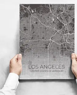 Moderní obrazy Sada obrazů - Map of Los Angeles