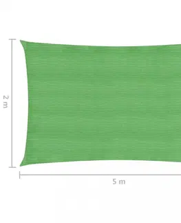 Stínící textilie Stínící plachta obdélníková HDPE 2 x 5 m Dekorhome Krémová