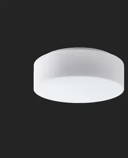 LED nástěnná svítidla OSMONT 67504 ERIS 2 stropní/nástěnné skleněné svítidlo bílá IP43 4000 K 14W LED nouzové kombinované 3 h
