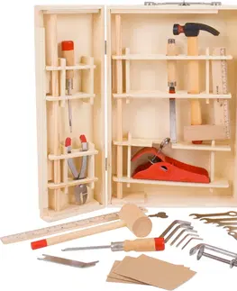 Dřevěné hračky Bigjigs Toys Dřevěné nářadí v kufříku JUNIOR