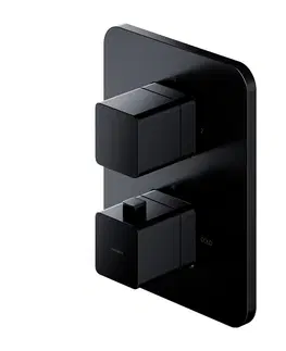 Koupelnové baterie OMNIRES PARMA termostatická sprchová baterie podomítková černá mat /BLM/ PM7436BL