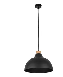 Svítidla Lustr TK 2071 CAP dřevo černá