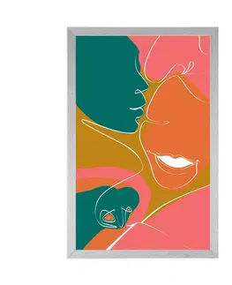 Motivy z naší dílny Plakát šťastný pár v pastelových barvách