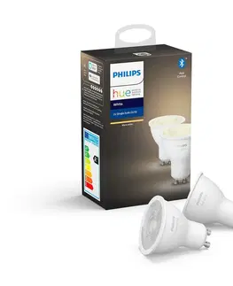 LED žárovky Philips HUE sada 2x LED žárovka white GU10 5,2W 400lm 2700K IP20