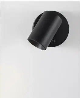 Moderní bodová svítidla NOVA LUCE bodové svítidlo NET černý hliník vypínač na těle GU10 1x10W IP20 220-240V bez žárovky 9011922