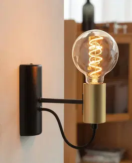 Stmívatelné LED žárovky Lucande Skleněná LED žárovka E27 3,8 W, G95, 1800K, jantarová barva