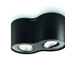 LED bodová svítidla Philips NOV 2015 Phase SVÍTIDLO BODOVÉ ČERNÁ LED 2x4.5W SELV 53302/30/16