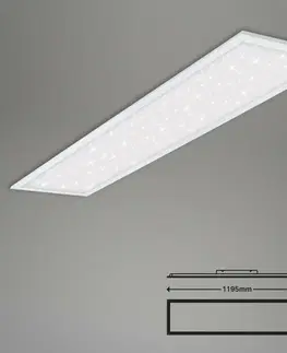 LED stropní svítidla BRILONER Hvězdné nebe svítidlo LED panel, 119,5 cm, 3800 lm, 36 W, bílé BRILO 7304-016