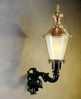 Venkovní nástěnná svítidla K.S. Verlichting Venkovní nástěnné svítidlo Hoorn, horní zásuvka, zelené