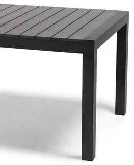Zahradní stolky Hector Rozkládací zahradní stůl ORRIOS 205/275 cm černý