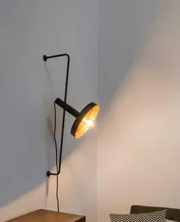 Industriální bodová svítidla FARO WHIZZ nástěnná lampa, černá/zlatá