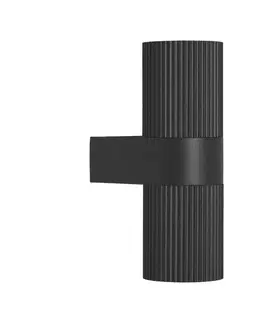 Moderní nástěnná svítidla NORDLUX Kyklop Ripple venkovní nástěnné svítidlo černá 2318051003