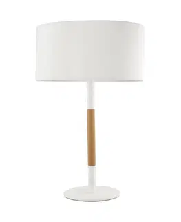 Lampy na noční stolek Nova Luce Elegantní stolní lampa Arrigo s přírodním dřevem NV 7605183