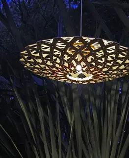 Závěsná světla david trubridge david trubridge Flax závěsné světlo Ø 80cm bambus