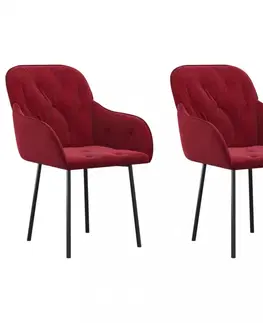 Židle Jídelní židle 2 ks Dekorhome Růžová