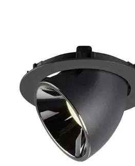 LED podhledová svítidla SLV BIG WHITE NUMINOS GIMBLE XL zápustné stropní svítidlo černé/chrom 4000 K 40° 1006070