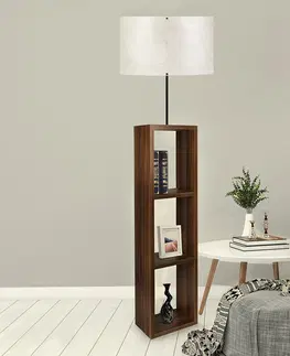 Lampy a lampičky Stojací lampa AYD-1797 hnědá ecru