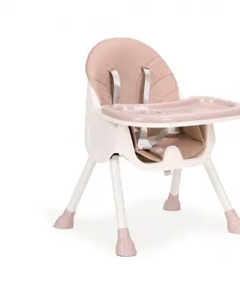 Jídelní židličky Dětská jídelní židlička 2v1 Pink EcoToys