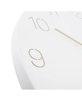 Hodiny Karlsson 5762WH designové nástěnné hodiny, pr. 40 cm