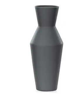 Dekorativní vázy AmeliaHome Keramická váza Giara černá, velikost 10x10x24