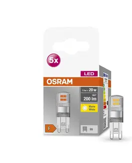 LED žárovky OSRAM OSRAM Base PIN LED kolík žárovka G9 1,9W 2700K 5ks