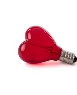 Jiné LED žárovky SELETTI E14 1W LED žárovka 5V pro Mouse Lamp srdce červená